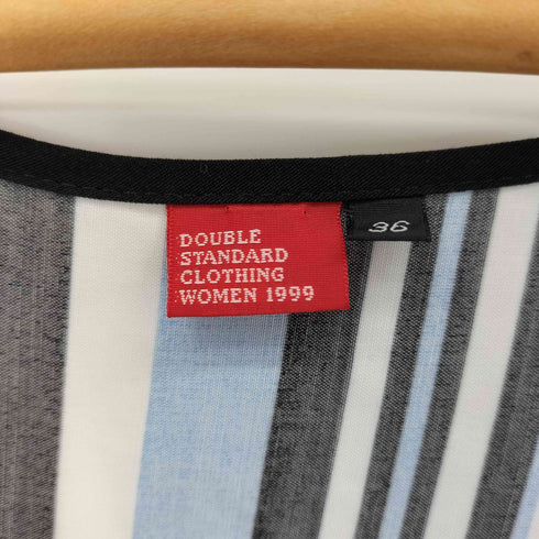 ダブルスタンダードクロージング DOUBLE STANDARD CLOTHING Vネックストライプワンピース レディース JPN:36